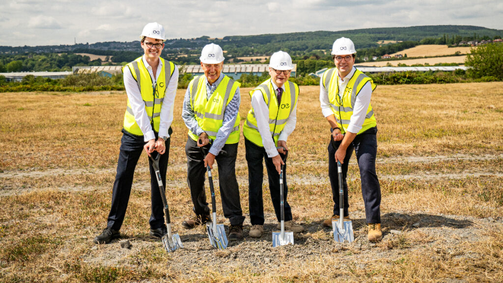 Left to right: Ted Cliffe (Quinbrook), Christopher Thorneycroft-Smith (Aegis Energy), Lord Deben, Edmund Robins (Aegis Energy)